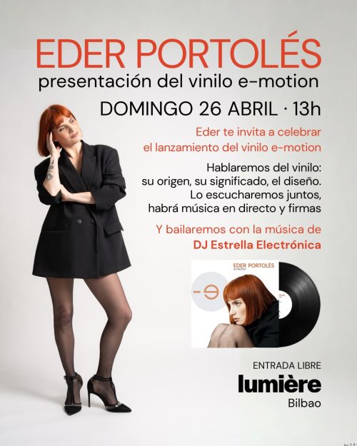 presentación vinilo sala lumiere bilbao eder portolés